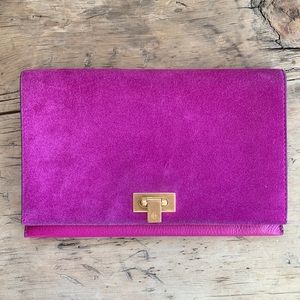 Tory Burch Gorgeous Suede Clutch